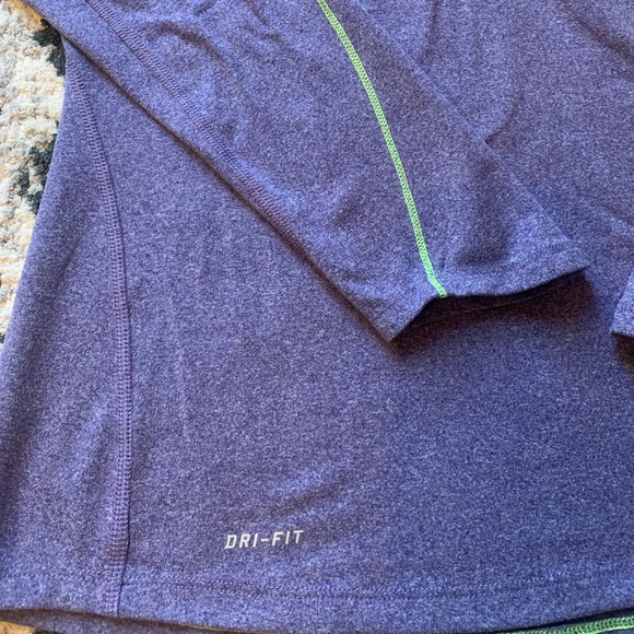 Nike long sleeve dry fit purple running top - Picture 3 of 5